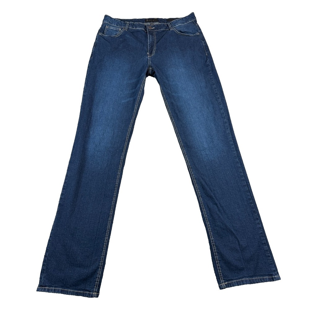 American Tall Men's Jeans 36x36 Blue Straight Fit Stretch Denim